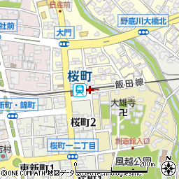 桜町駅周辺の地図