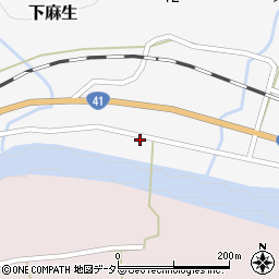 岐阜県加茂郡川辺町下麻生周辺の地図