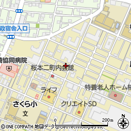 丸藤製麺所周辺の地図