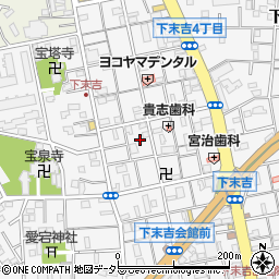 神奈川県横浜市鶴見区下末吉4丁目16周辺の地図
