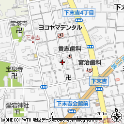 神奈川県横浜市鶴見区下末吉4丁目周辺の地図