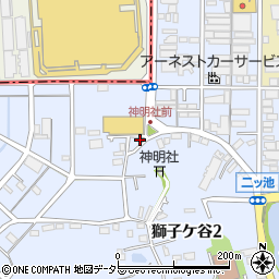 神奈川県横浜市鶴見区獅子ケ谷3丁目1-9周辺の地図