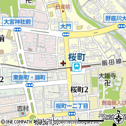 飯田大門郵便局 ＡＴＭ周辺の地図