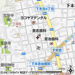 神奈川県横浜市鶴見区下末吉4丁目17周辺の地図