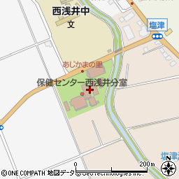 長浜市社会福祉協議会　西浅井センターしゃきょうケアプランセンターらいと周辺の地図