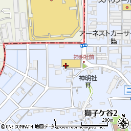 神奈川県横浜市鶴見区獅子ケ谷3丁目2周辺の地図