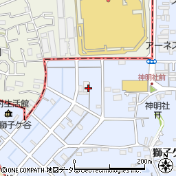 神奈川県横浜市鶴見区獅子ケ谷3丁目5周辺の地図