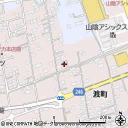 鳥取県境港市渡町2945-4周辺の地図