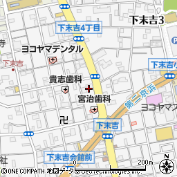 神奈川県横浜市鶴見区下末吉4丁目19周辺の地図