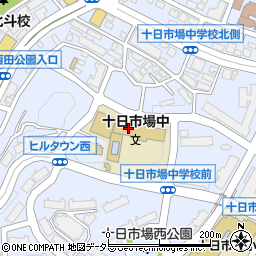 横浜市立十日市場中学校周辺の地図