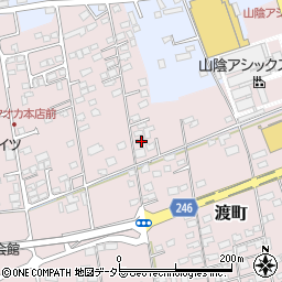 鳥取県境港市渡町2945-2周辺の地図