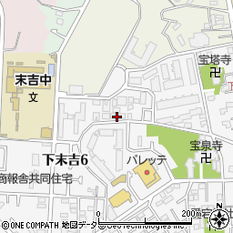 神奈川県横浜市鶴見区下末吉6丁目周辺の地図