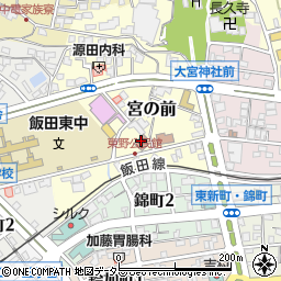 飯田市公民館・会館東野公民館周辺の地図