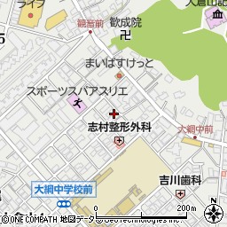 ハニイ大倉山周辺の地図