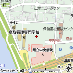 鳥取市役所　保育園千代保育園周辺の地図
