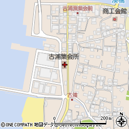 松江市　古浦集会所周辺の地図