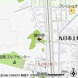 勝妙寺周辺の地図