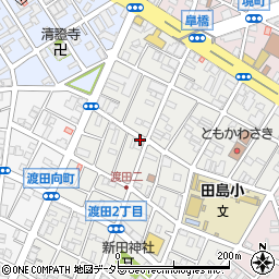 神奈川県川崎市川崎区渡田1丁目周辺の地図