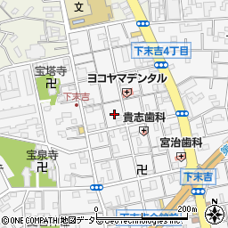 神奈川県横浜市鶴見区下末吉4丁目22周辺の地図