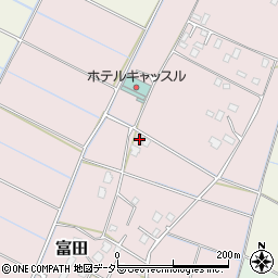 千葉県大網白里市富田1368-3周辺の地図