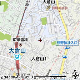 大倉山ヒルタウン１号館周辺の地図