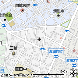 渡田向町町内会館周辺の地図