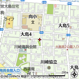 神奈川県川崎市川崎区大島周辺の地図