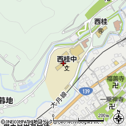西桂町立西桂中学校周辺の地図