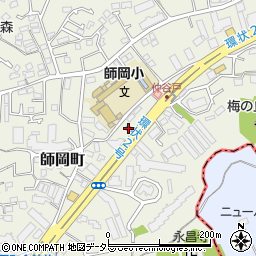 横浜師岡郵便局周辺の地図
