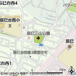 辰巳三山公園周辺の地図