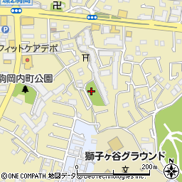 駒岡内町第二公園周辺の地図