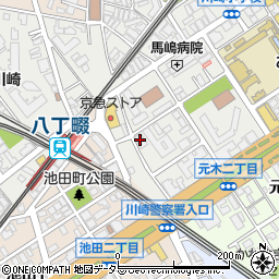 株式会社エバジツ　川崎事務所周辺の地図