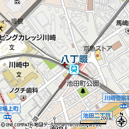 ローソンストア１００八丁畷駅前店周辺の地図