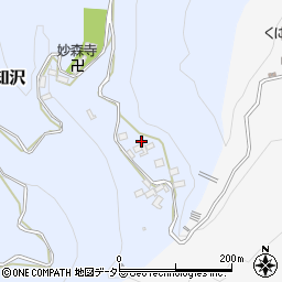 山梨県富士川町（南巨摩郡）長知沢周辺の地図