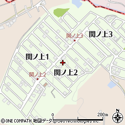 岐阜県関市関ノ上周辺の地図