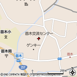 苗木公民館周辺の地図