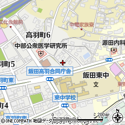 長野県飯田市高羽町6丁目93周辺の地図