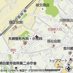 千葉県大網白里市大網121周辺の地図