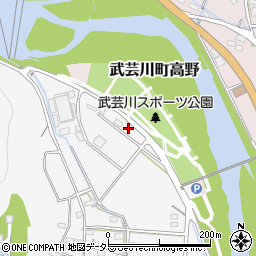 関市役所運動施設　武芸川スポーツ公園周辺の地図