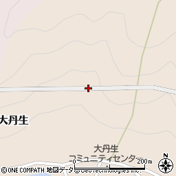 大丹生トンネル周辺の地図