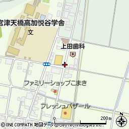加悦谷高校下周辺の地図