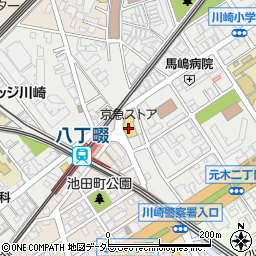 京急ストア八丁畷店周辺の地図
