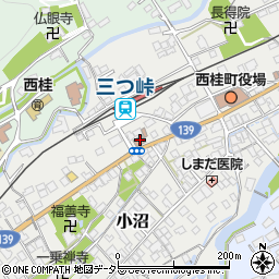 西桂町商工会周辺の地図