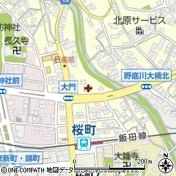 セブンイレブン飯田大門店周辺の地図
