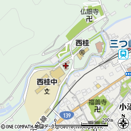 西桂町役場　いきいき健康福祉センター周辺の地図