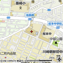 川崎市立田島支援学校桜校周辺の地図