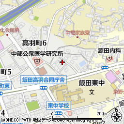 長野県飯田市高羽町6丁目91周辺の地図