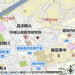 長野県飯田市高羽町6丁目101周辺の地図