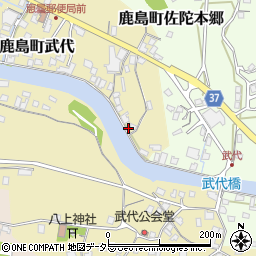 島根県松江市鹿島町武代4周辺の地図