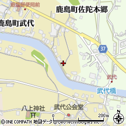 島根県松江市鹿島町武代6周辺の地図